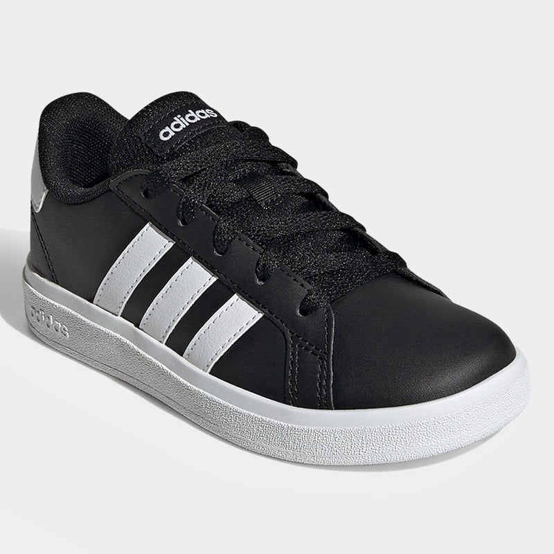Tênis Infantil Grand Court  - Preto & Branco - Estilo Essencial