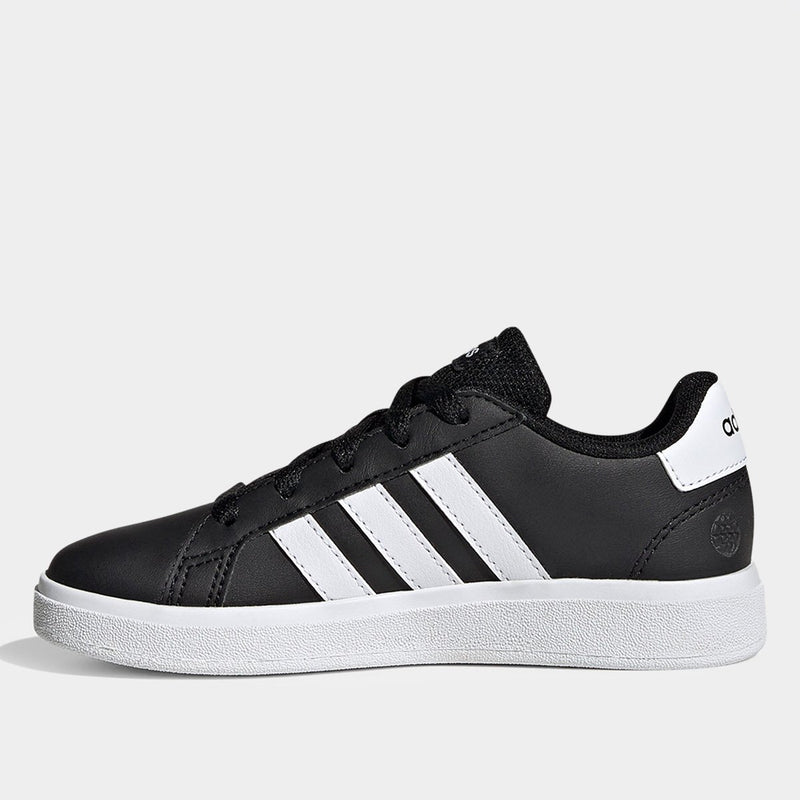 Tênis Infantil Grand Court  - Preto & Branco - Estilo Essencial