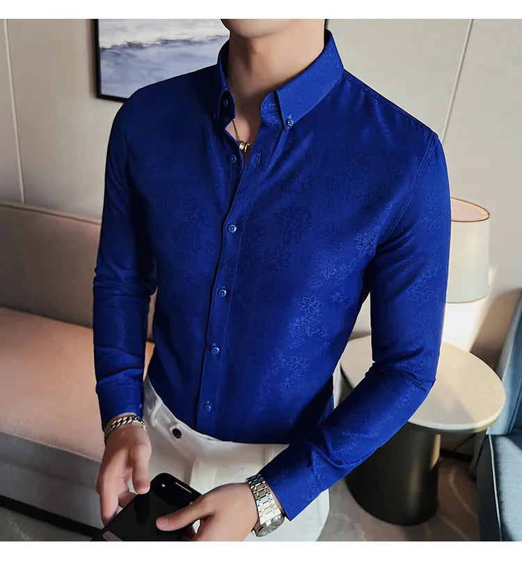 Camisa Social Slim Fit Masculina - Essencial Estilo EE041