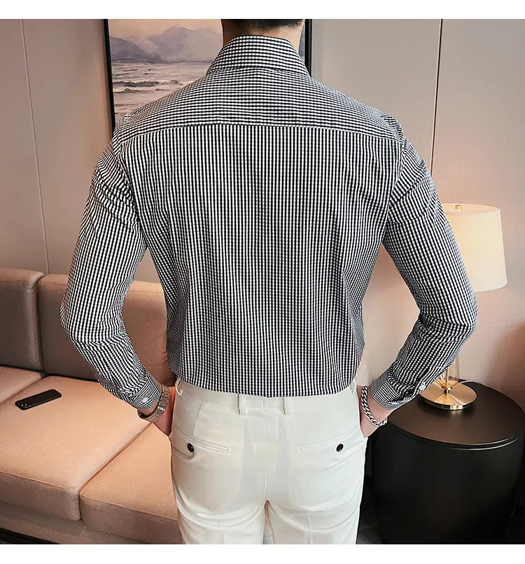 Camisa Social Slim Fit Masculina - Essencial Estilo EE009