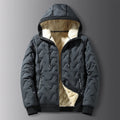 Casaco Masculino de Inverno com Capuz Forro Polar Gola Alta - (Promoção de Inverno 2025)