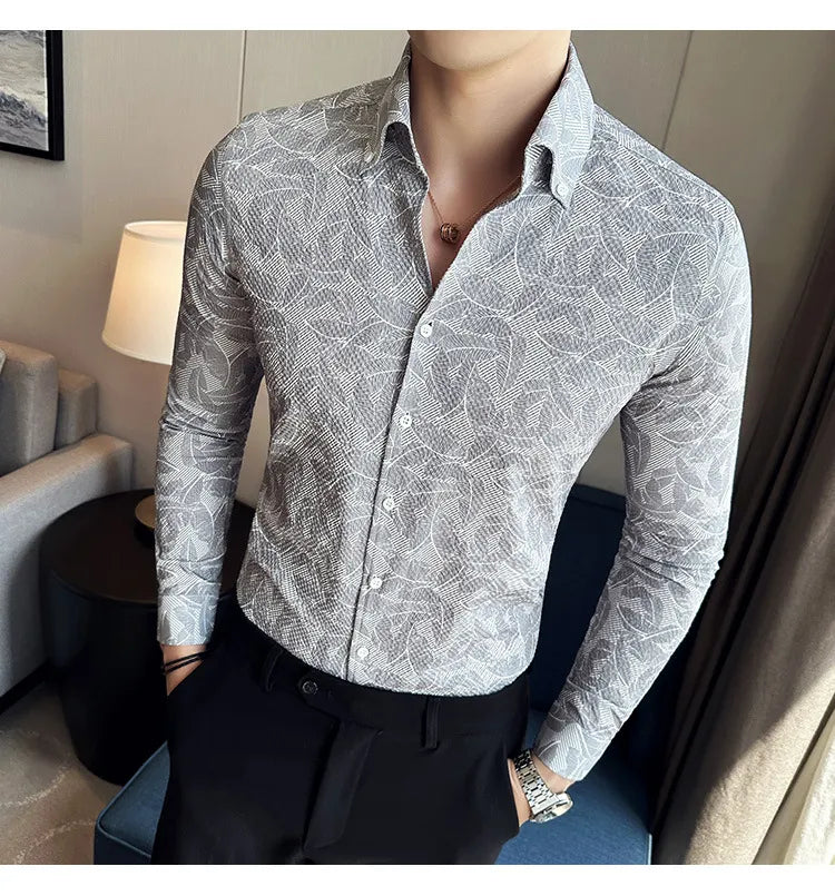 Camisa Social Slim Fit Masculina - Essencial Estilo EE018