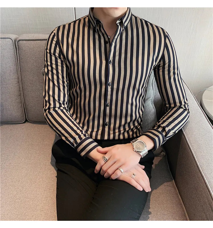 Camisa Social Slim Fit Masculina - Essencial Estilo EE044