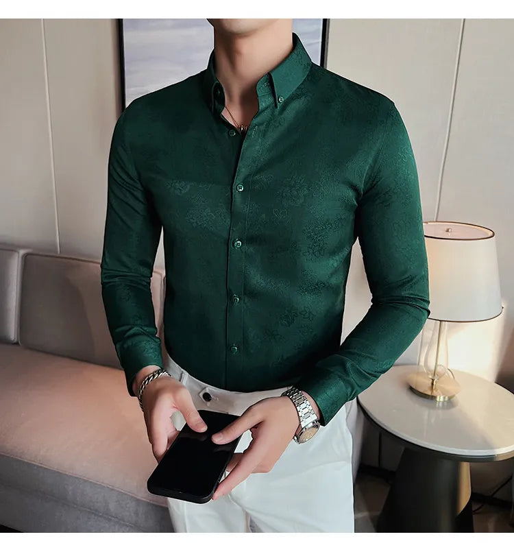 Camisa Social Slim Fit Masculina - Essencial Estilo EE041