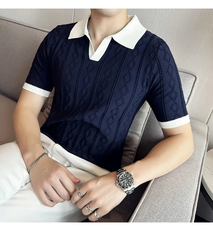 Camisa Polo Masculina de Tricot - Essencial Estilo EE011