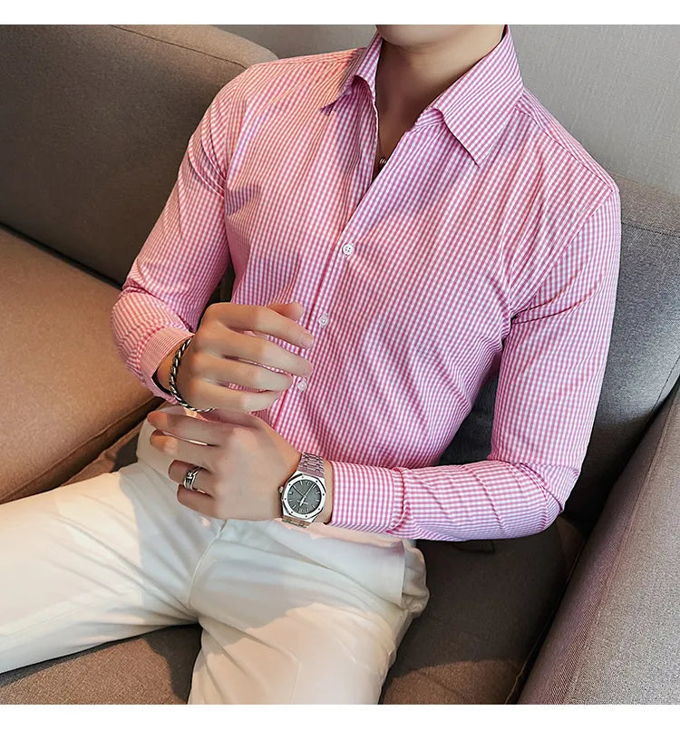 Camisa Social Slim Fit Masculina - Essencial Estilo EE009