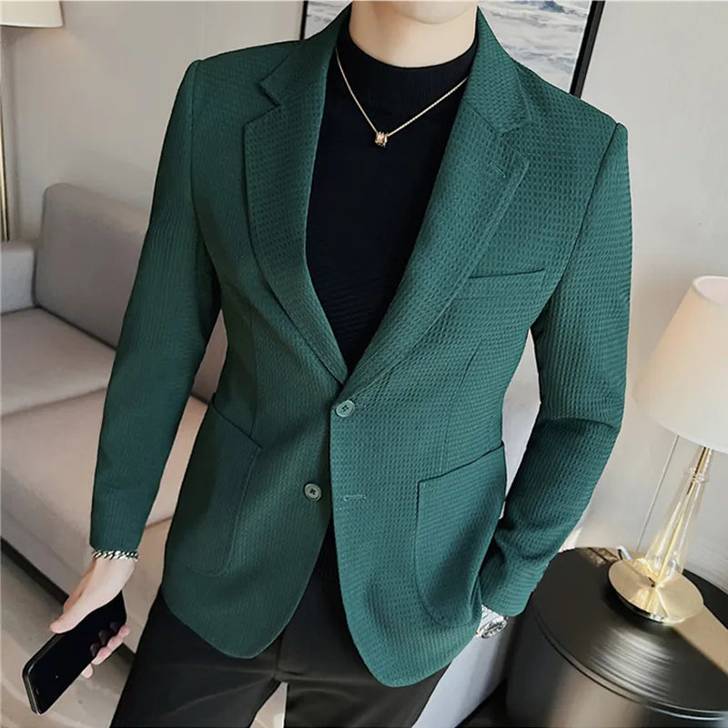 Blazer Masculino Abotoamento Duplo Elegante - Essencial Estilo EE052