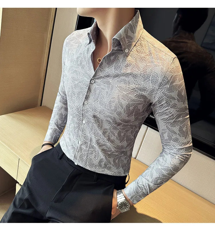 Camisa Social Slim Fit Masculina - Essencial Estilo EE018