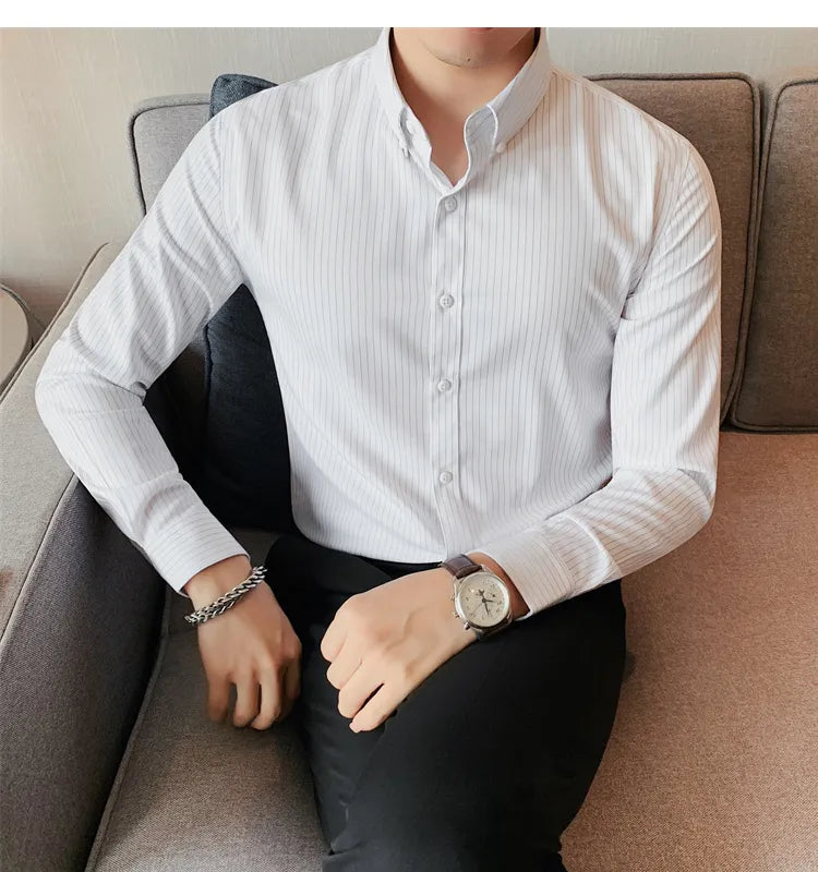 Camisa Social Slim Fit Masculina - Essencial Estilo EE022