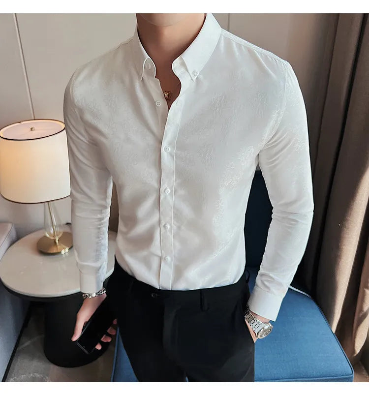 Camisa Social Slim Fit Masculina - Essencial Estilo EE041