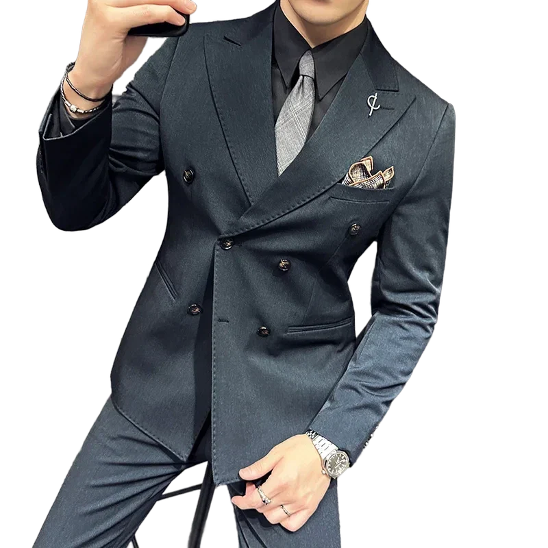 Terno Masculino Transpassado Formal Maximus Paletó + Colete + Calça