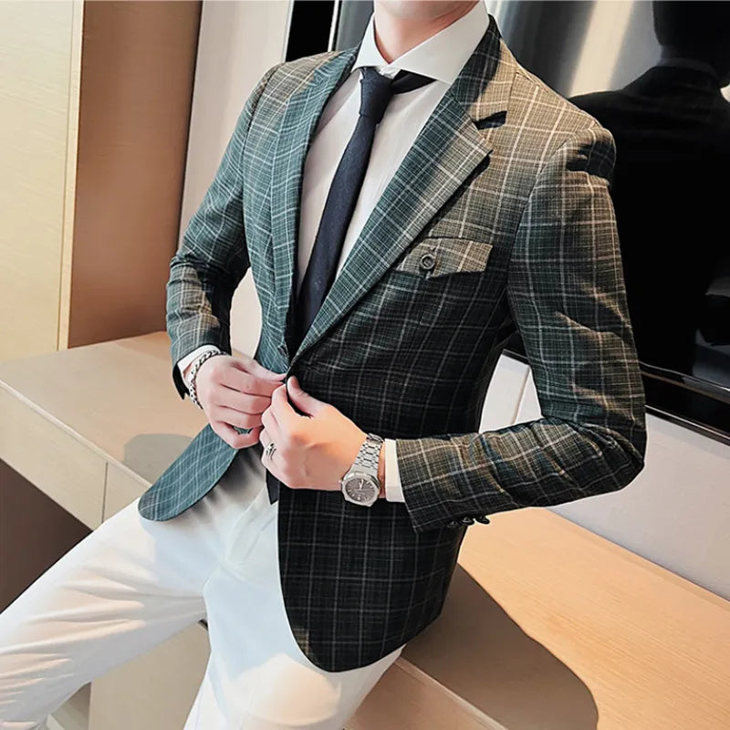 Blazer Masculino Abotoamento Duplo Elegante - Essencial Estilo EE039