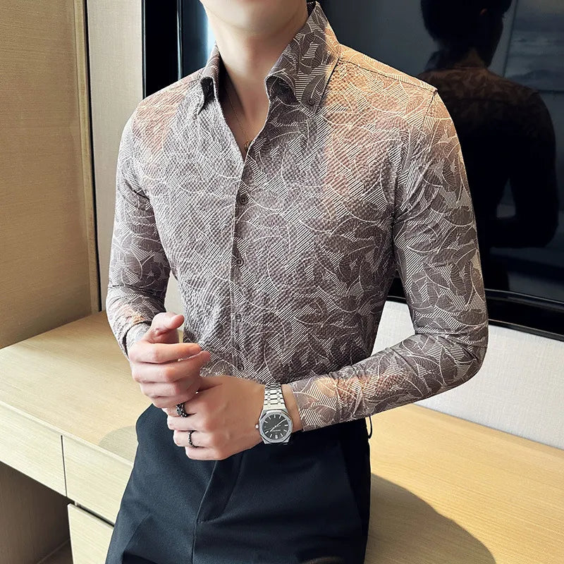 Camisa Social Slim Fit Masculina - Essencial Estilo EE018