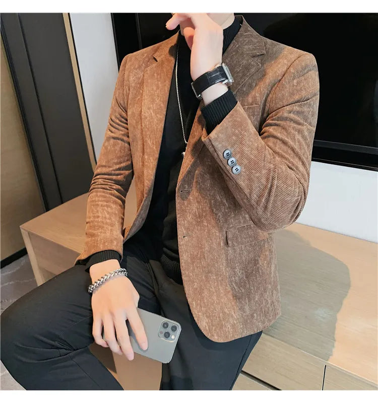 Blazer Masculino Abotoamento Duplo Elegante - Essencial Estilo EE031