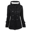 Casaco Feminino Básico com Capuz e Zíper - Sobretudo Casual para Outono/Inverno - (Promoção de Inverno 2025)