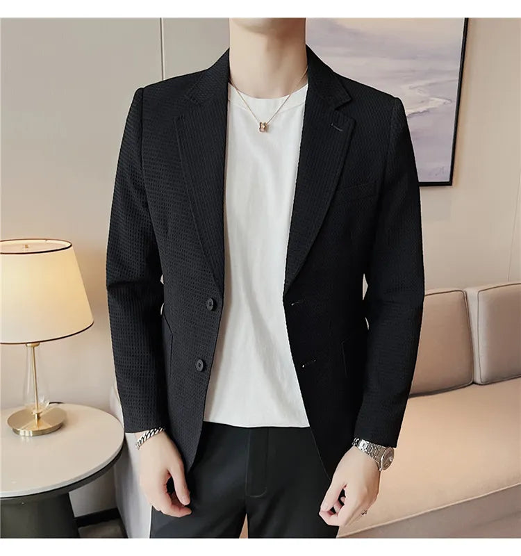 Blazer Masculino Abotoamento Duplo Elegante - Essencial Estilo EE052