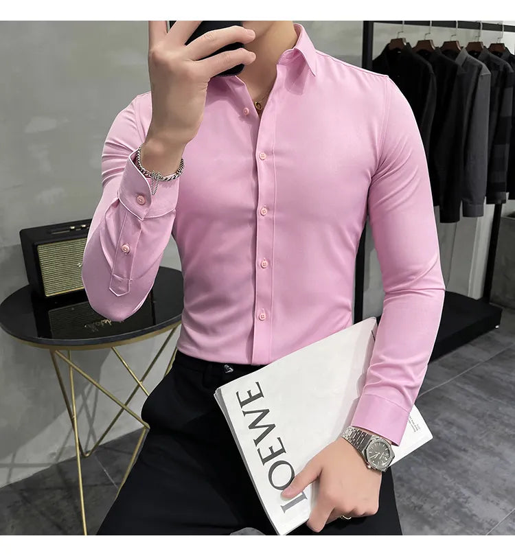 Camisa Social Slim Fit Masculina - Essencial Estilo EE089