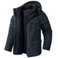 Jaqueta Masculina Tática com Capuz Forro Fleece e Bolsos - (Promoção de Inverno 2025)