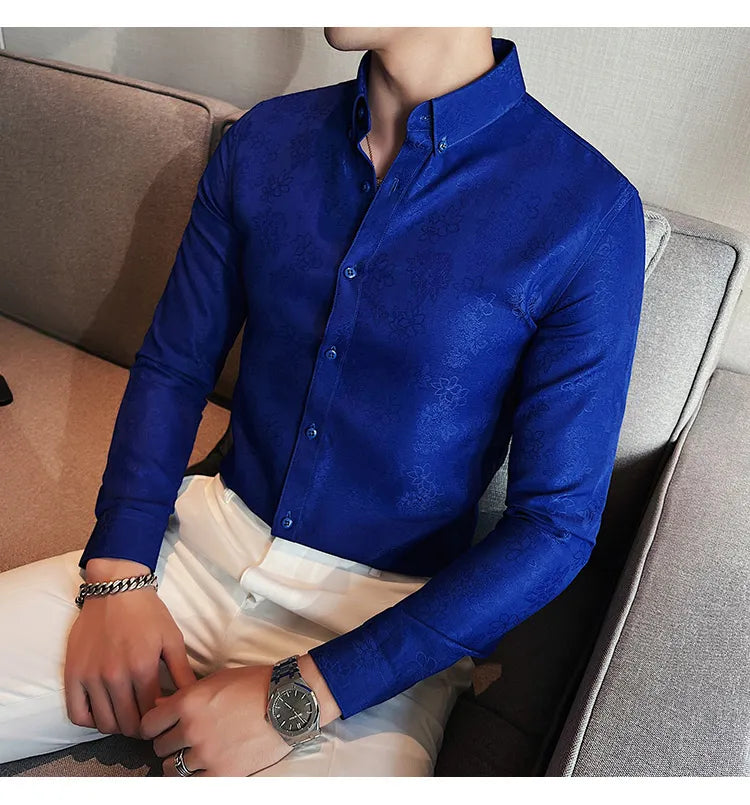 Camisa Social Slim Fit Masculina - Essencial Estilo EE041