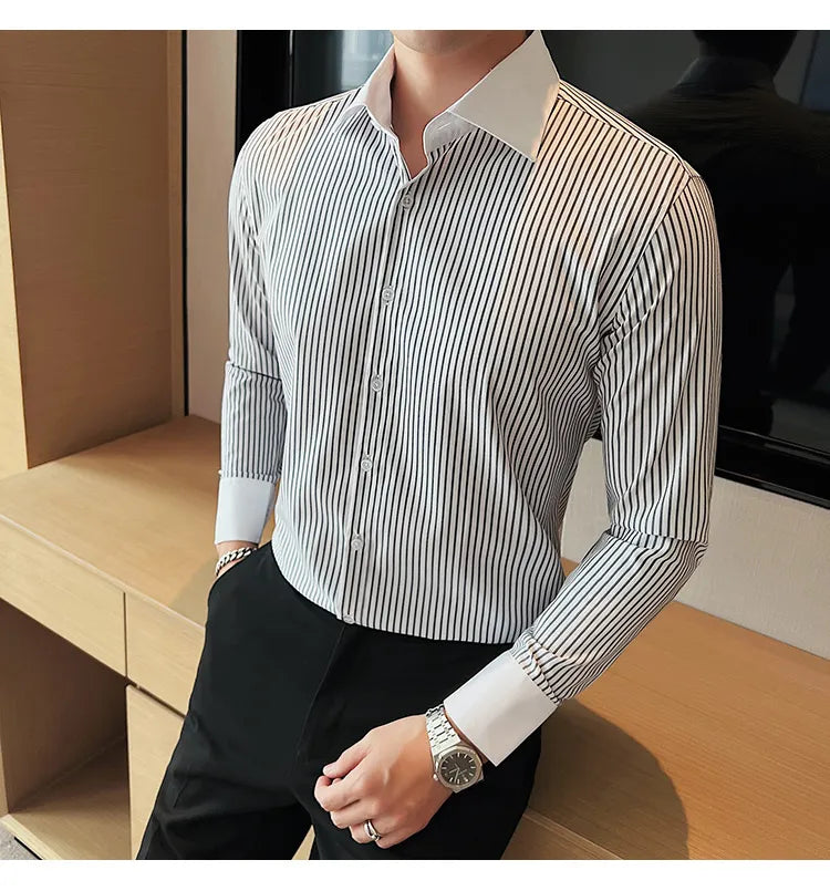 Camisa Social Slim Fit Masculina - Essencial Estilo EE020